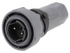 Conector Circular Mufă Tată 2 PIN Buccaneer 7000 Nichelat