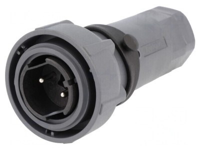 Conector Circular Mufă Tată 2 PIN Buccaneer 7000 Nichelat foto