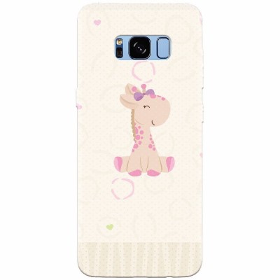 Husa silicon pentru Samsung S8 Plus, Giraffe Cute foto