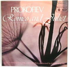 Prokofiev. Karel Ancerl - Romeo And Juliet (Scenes From The Ballet, Op. 64 Nos. 1 &amp; 2) vinil LP disc muzica clasica MFP UK