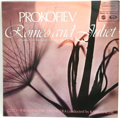 Prokofiev. Karel Ancerl - Romeo And Juliet (Scenes From The Ballet, Op. 64 Nos. 1 &amp;amp; 2) vinil LP disc muzica clasica MFP UK foto