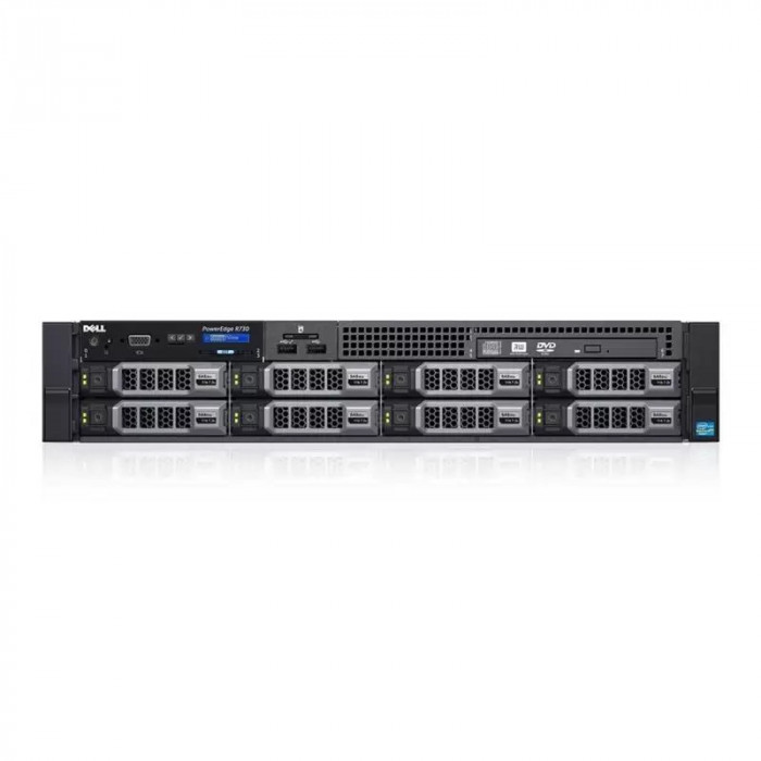 Server Dell PowerEdge R730, 8 Bay 3.5 inch, 2 Procesoare, Intel 22 Core Xeon E5-2696 v4 2.2 GHz; 32 GB DDR4 ECC; 8 x 8 TB HDD SAS; 6 Luni Garantie,