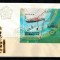 Mongolia 1982 - Zeppelin, dirijabile, colita pe plic FDC