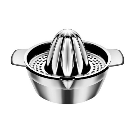 Storcator de Citrice Manual, Cyrax, Rezistent, Usor de Folosit si Depozitat, Durabil, Calitativ, 16 x 7 x 13 cm, Inox, Argintiu foto