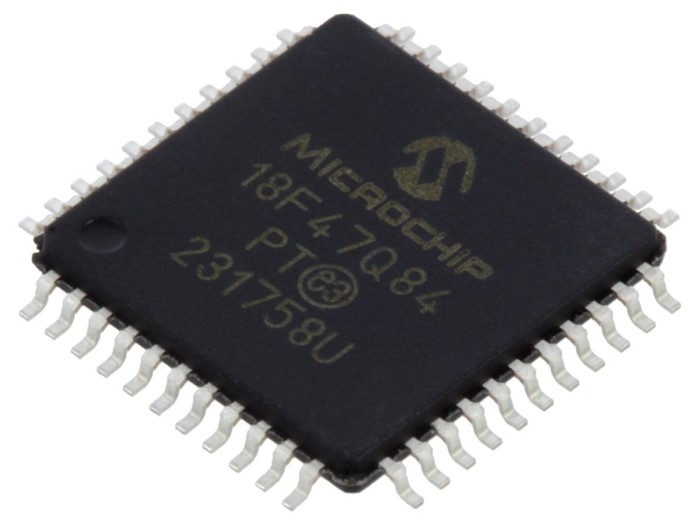 Microcontroler PIC 64MHz, TQFP44