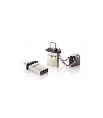 Memorie flash OTG/ USB 2.0 8GB Apacer negru foto