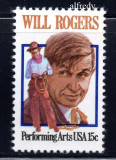 SUA 1979, Will Rogers, Arta, serie neuzata, MNH