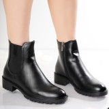Cumpara ieftin Ghete Dama Imblanite Negre din Piele Ecologica Velvet, 36