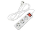 Prelungitor alimentare Goobay 3 prize 16A 1,5m 3G1,5mm&sup2; PVC alb 51285