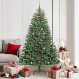 vidaXL Brad de Crăciun artificial cu ramuri articulare Verde 180 cm 3395495