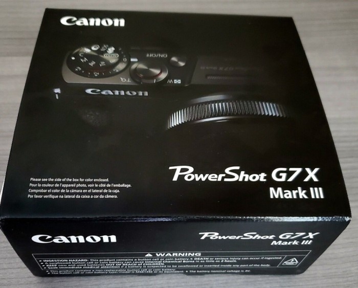 Canon PowerShot G7 X Mark III 20.1MP Point &amp; Shoot Digital Camera New Black