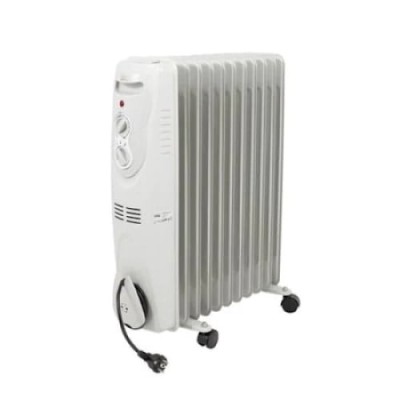 Calorifer electric FOXMAG24, putere 2500 W, cu 11 elementi, alb foto