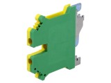Conector de şină DEGSON PC - Term. &icirc;mbinare, galben-verde, 2 terminale