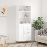vidaXL Dulap &icirc;nalt, alb, 69,5x34x180 cm, lemn compozit