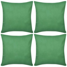 Huse De Pernă Din Bumbac 80 x 80 cm Verde 4 Buc 130924