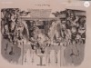 Reproducere gravura veche, semnata, pe hartie cartonata lucioasa , Casatoria regelui Ludovic al XIV lea,pentru colectie sau pentru inramare
