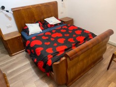 Mobilier din lemn masiv furnir de nuc &ndash; Set complet recondiționat