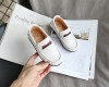 Pantofi eleganti albi tip mocasini pentru baietei (Marime Disponibila: Marimea