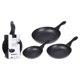 Excellent Houseware Set de tigai, 3 piese GartenMobel Dekor, vidaXL