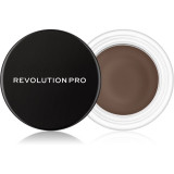 Revolution PRO Brow Pomade pomadă pentru spr&acirc;ncene culoare Dark Brown 2.5 g