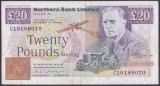Bancnota Irlanda de Nord 20 Lire 1992 - P195b XF ( Northern Bank - vezi descriere )