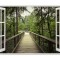 Autocolant decorativ, Fereastra, Natura si peisaje, Multicolor, 85 cm, 2648ST