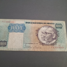 Bancnota 1000 kwanzas 1987 Angola