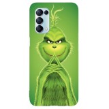 Husa compatibila cu Oppo A54 5G model The Grinch, Silicon, TPU, Viceversa, Transparent, Carcasa
