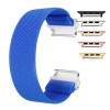 Curea textila elastica, compatibila Apple Watch 10, 42mm, Elastic Blue
