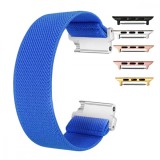 Curea textila elastica, compatibila Apple Watch 9|8|7|6|5|4|3|2|1 Series, 41mm|40mm|38mm, Elastic Blue