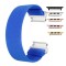 Curea textila elastica, compatibila Apple Watch 10, 42mm, Elastic Blue