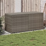 Lada de depozitare pentru gradina, gri, 283 L, poliratan GartenMobel Dekor, vidaXL