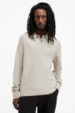 AllSaints pulover din amestec de l&acirc;nă STATTEN bărbați, culoarea bej, M038KA