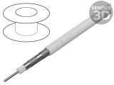 Cablu Coaxial Alb 20m &Oslash;7,2mm