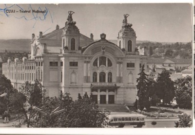 CPIB 22150 - CARTE POSTALA - CLUJ. TEATRUL NATIONAL, RPR foto