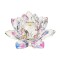 Floare de lotus multicolora din cristal Feng Shui, 80 mm lungime