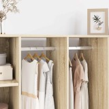 vidaXL Șină pentru dressing 2 pcs Argintiu 764 x 15 x 29 mm 864881