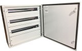 Tablou electric 600x600x250mm 78 module cofret dulap cabinet metalic modular 3 randuri IP66 aparent cu plastroane sina DIN pentru montaj contrapanou p, XBS
