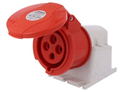 Conector trifazat 32A IP44 mamă foto