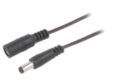 Cablu Alimentare DC 5,5/2,1 mm Negru