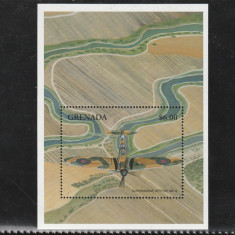 Guyana 1998-Aviatie,Avion Supersonic supramarin MK IX,colita dant.MNH,Mi.Bl.496