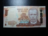 MALAWI 500 KWACHA 2017 UNC