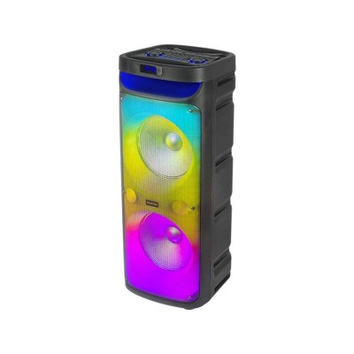 Boxa portabila bluetooth Kolav F-2102, USB, Radio FM, microfon, joc de lumin RGB foto