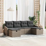 Cumpara ieftin Set de canapele pentru grădină 6 pcs Gri 55 x 62 x 69 cm