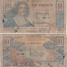 1947 , 10 francs ( P-42a ) - Reunion