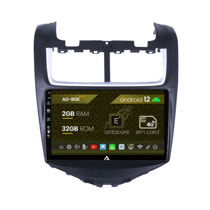 Navigatie Chevrolet Aveo (2014-2017), Android 12, E-Octacore 2GB RAM + 32GB ROM, 9 Inch - AD-BGE9002+AD-BGRKIT234