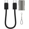 Cablu Date si Incarcare USB-C - USB-C WiWu Wi-C040, 100W, 0.15m, Negru, Universal