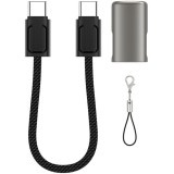 Cablu Date si Incarcare USB-C - USB-C WiWu Wi-C040, 100W, 0.15m, Negru, Universal