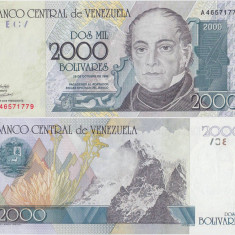 1998 (29 X), 2,000 Bolívares (P-80) - Venezuela - stare UNC