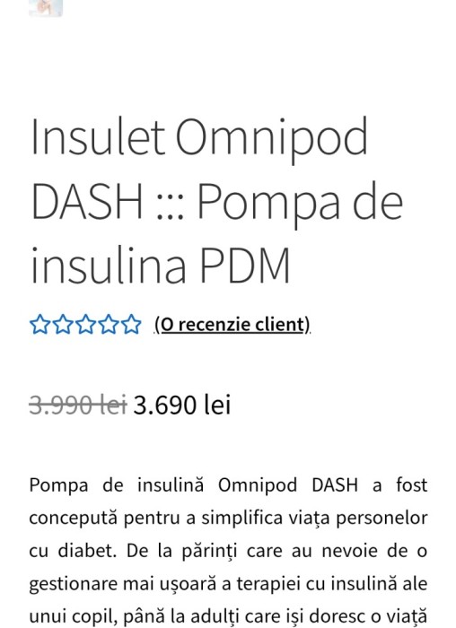 Pompa Insulina Omnidash